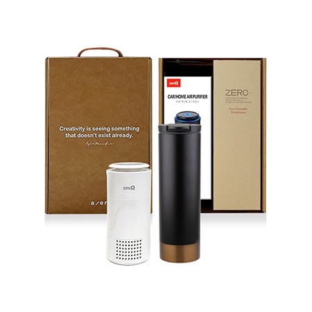 블랙 컴팩트 휴대용 공기청정기 세트 블랙 컴팩트 휴대용 공기청정기 세트