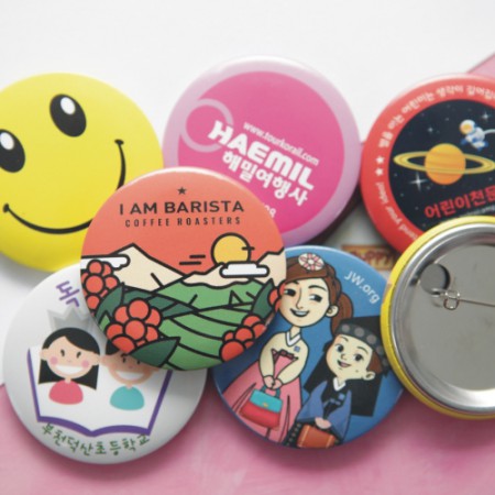 다양한 디자인 원형 컬러풀 캐릭터 badge 10개세트