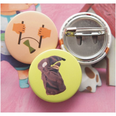 다양한 캐릭터 디자인 원형 badge 인쇄 판촉물