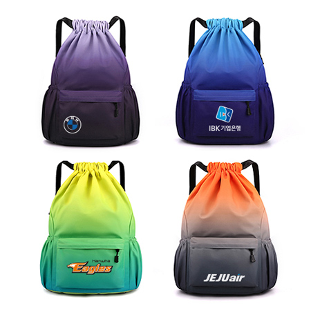 개업판촉물 그라데이션 컬러 대용량 캐주얼 스포츠 백팩 대표이미지
