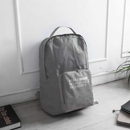 그레이 휴대용 접이식 여행용 폴딩 백팩