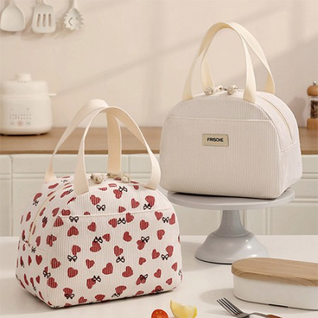 체크 패턴 대용량 휴대용 보온보냉 쿨러백