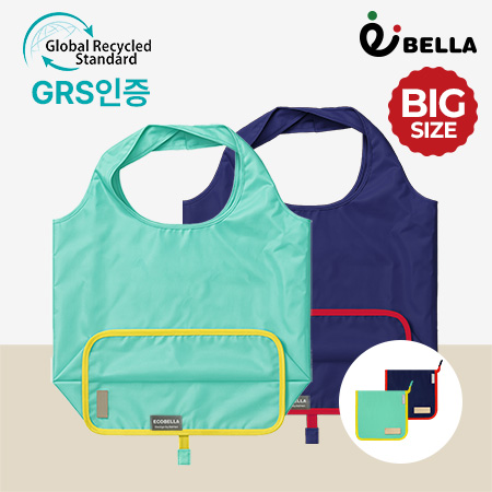 컬러풀 지퍼형 대용량 휴대용 시장가방 폴딩 에코백 컬러풀 지퍼형 대용량 휴대용 시장가방 폴딩 에코백