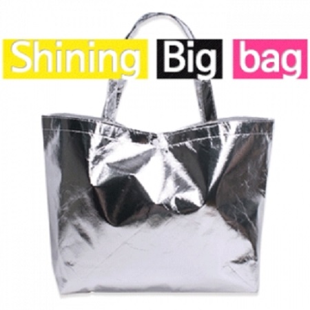 샤이닝 메탈릭 대용량 에코 쇼핑백 부직포가방