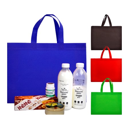 개업판촉물 블루 대용량 친환경 부직포 쇼핑백 세트 대표이미지