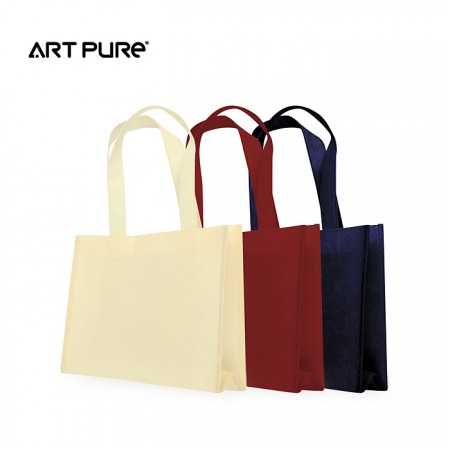 개업판촉물 레드 화이트 부직포 손잡이 쇼핑백 에코백 대표이미지