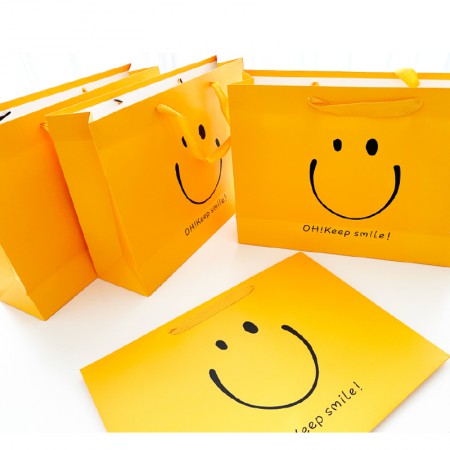 개업판촉물 옐로우 미소 프리미엄 크라프트 종이쇼핑백 대표이미지 개업판촉물 옐로우 미소 프리미엄 크라프트 종이쇼핑백 대표이미지