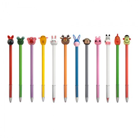 12종 동물캐릭터 볼펜 홍보물품제작 12종 동물캐릭터 볼펜 홍보물품제작