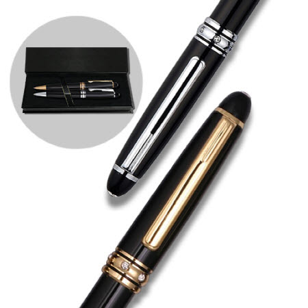 뉴 케이블 블레인즈 2P 고급 만년필 세트 펜케이스 포함 기념품
