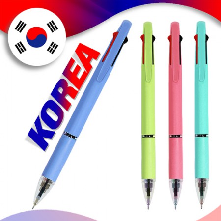 러브 볼펜 컬러풀 코리아 티처 스쿨 고급형 펜