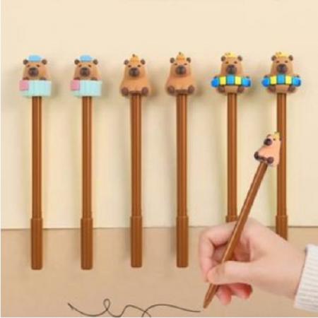 하트 카피바라 볼펜 캐릭터 노벨티 판촉용 문구류