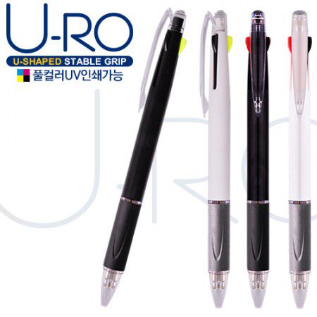 컬러인쇄 유로2+1흑백볼펜(독일잉크)(볼펜심+형광심) 기념품제작 컬러인쇄 유로2+1흑백볼펜(독일잉크)(볼펜심+형광심) 기념품제작