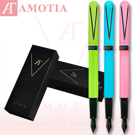 아모틱 라임 스카이로즈 스프링 소프트타입 다기능 만년필