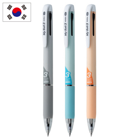 젤펜 3본세트 메탈릭 배색 다양한색상 볼펜 기념품