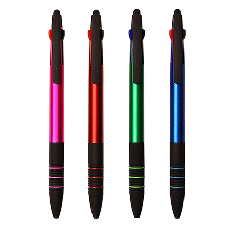 원터치 4색 볼펜 세트 사무용품 판촉물 기념품 원터치 4색 볼펜 세트 사무용품 판촉물 기념품