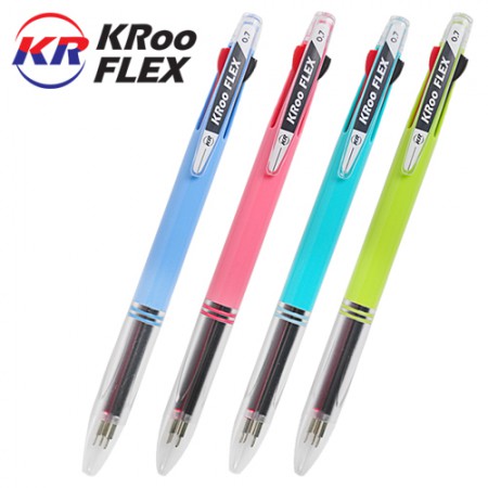 국산 크루 플렉스 0.7mm 클릭식 젤펜 필기구 사무용품