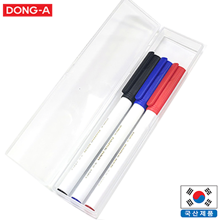 동아 네임펜 3p세트 3색 유성 네임 펜