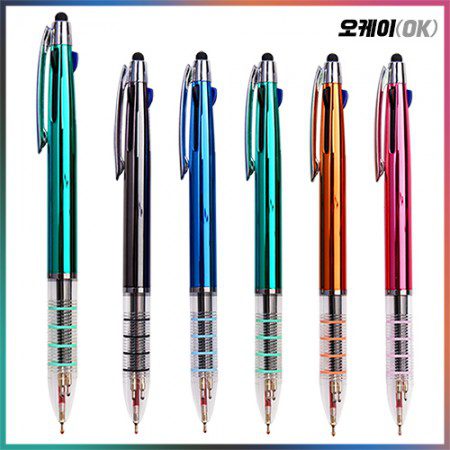 볼펜 각인 오케이 4링UV 3색터치펜 제작 볼펜 각인 오케이 4링UV 3색터치펜 제작