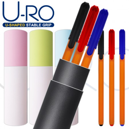 유로우 엠지 0.7mm 대용량 리필 볼펜 3P 세트 유로우 엠지 0.7mm 대용량 리필 볼펜 3P 세트