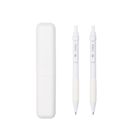 밀크 147mm 펜촉 교체형 고급형 화이트 볼펜 밀크 147mm 펜촉 교체형 고급형 화이트 볼펜