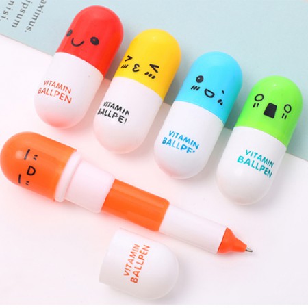 비타민 일약 캡슐형 귀여운 미니 볼펜 비타민 일약 캡슐형 귀여운 미니 볼펜