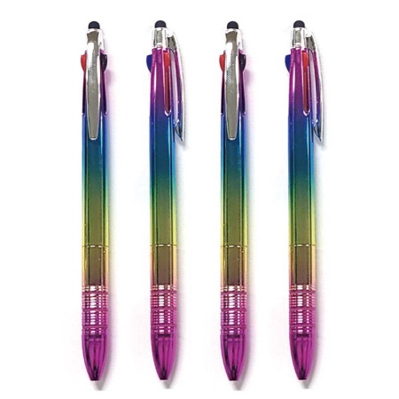 무지개 3색 UV터치 다기능 그라데이션 컬러 볼펜 무지개 3색 UV터치 다기능 그라데이션 컬러 볼펜