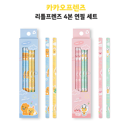 리틀 카카오프렌즈 캐릭터 7색 연필 세트