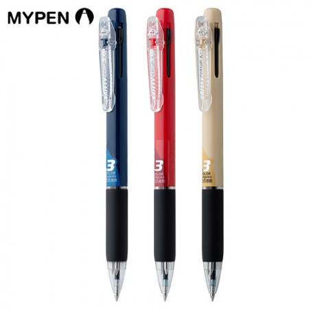 클래식 젤펜 0.7mm 블랙 잉크 볼펜 3색 세트