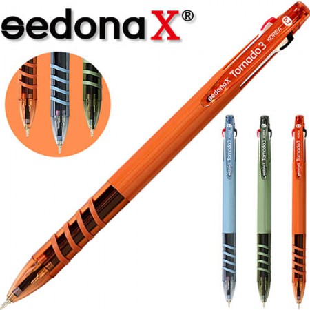 세도나엑스 토네이도 젤펜 3색 세트 볼펜