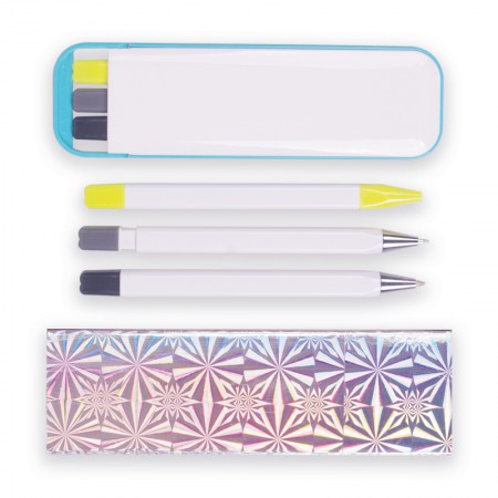 멀티 3P 다기능 스테인리스 투명창 휴대용 라이터