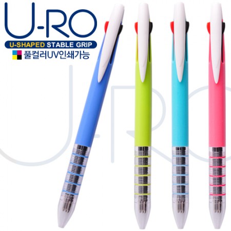 유로 3색 모커스 컬러 볼펜 멀티펜