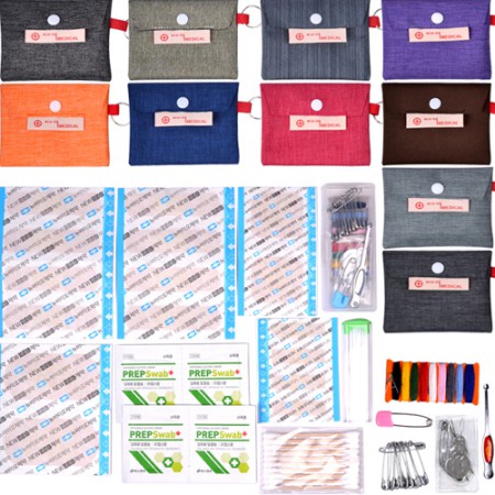 고급 컬러 휴대용 10매입 항균 밴드세트