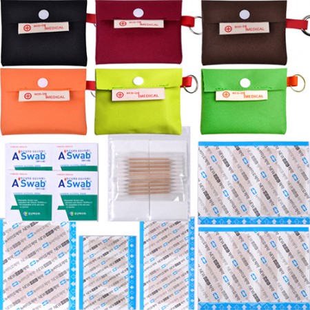 휴대용 지퍼형 응급처치 데일밴드 파우치 세트 휴대용 지퍼형 응급처치 데일밴드 파우치 세트