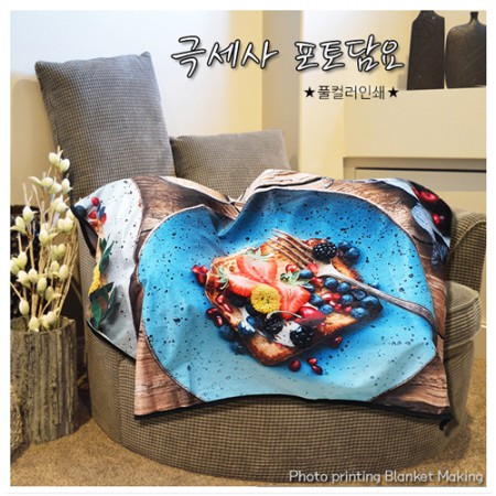 수문장 극세사 캐릭터 담요 판촉물제작