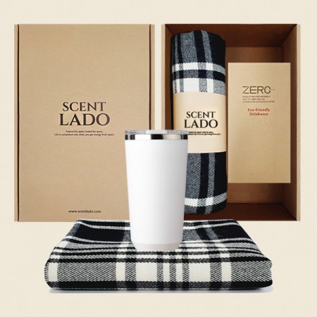 체크무늬 담요 판촉물제작