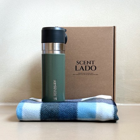 네이처 블랭킷 체크패턴 휴대용 무릎담요 차량용 캠핑 담요