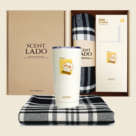 국산 대형 체크패턴 인테리어 멀티 블랭킷