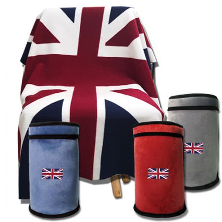 유니언잭 디자인 영국국기 원형 드럼형 쿨러백