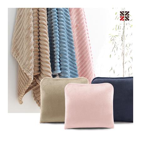 프리미엄 이중직 면소재 워시 누빔 블랭킷