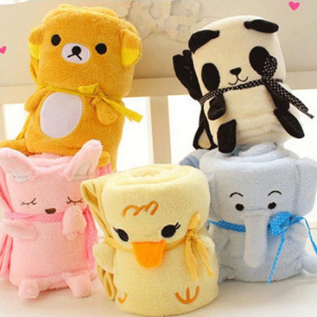 귀여운 동물 캐릭터 양털 블랭킷 담요 원피스 귀여운 동물 캐릭터 양털 블랭킷 담요 원피스