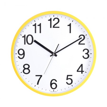 화이트 심플 아날로그 벽걸이 시계 원형 디자인