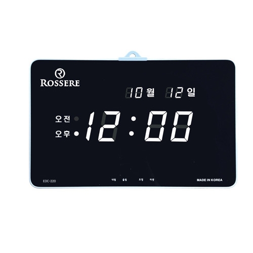 블랙 대형 LED 디지털 탁상 벽걸이�겸용 전자시계