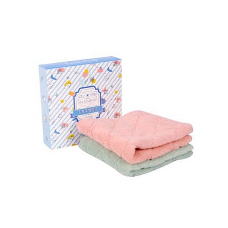 핑크 그린 양면 극세사 주방 청소 행주 핑크 그린 양면 극세사 주방 청소 행주