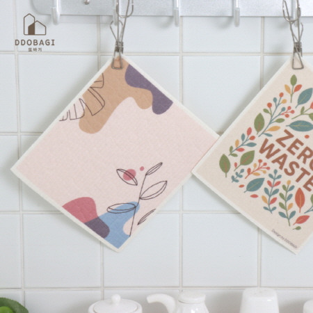 친환경 제로웨이스트 오가닉 극세사 주방 행주