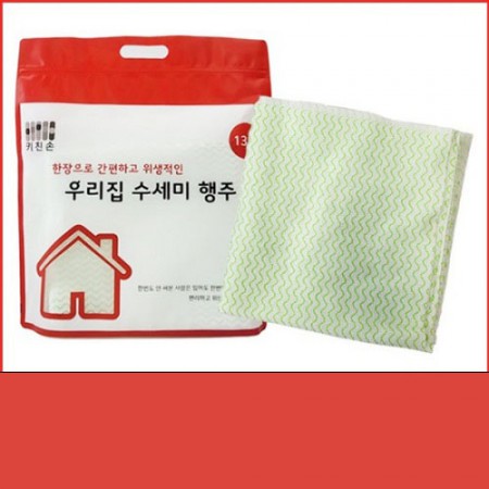 그린 130매 초극세사 주방용 흡수력 우리집 수세미 행주