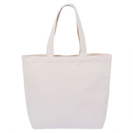 내츄럴 면 에코 숄더 캐주얼 쇼핑백