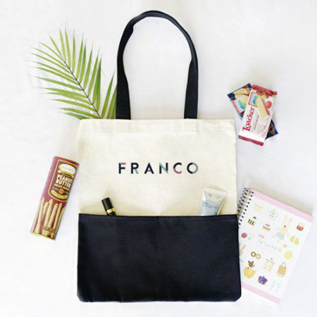 에코백제작 프랑코 슬림 투톤 포켓형 에코백제작 프랑코 슬림 투톤 포켓형