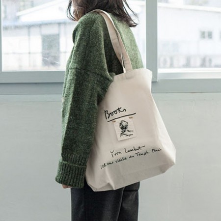 아틀리에 에코 베이지 그린 심플 캔버스 에코백 아틀리에 에코 베이지 그린 심플 캔버스 에코백