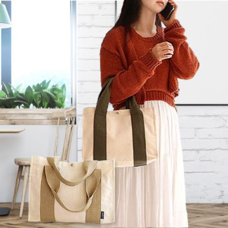 심플 캔버스 에코 천연소재 실용 숄더백