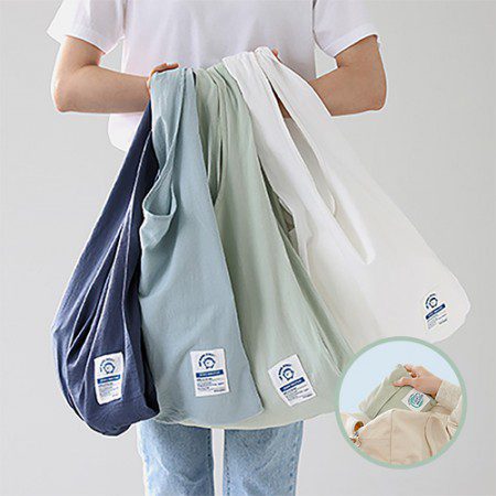 에코백 홍보물 제로웨이스터 리유저블 코튼백_4color